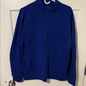 Men's Half-Zip Pullover Sweater - Royal Blue